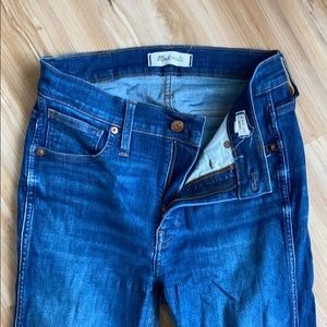 Medium/Dark Wash Madewell High-Rise Skinny Jeans